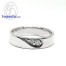 แหวนทองคำขาว แหวนเพชร แหวนคู่ แหวนแต่งงาน แหวนหมั้น - RC1236DWG-14K